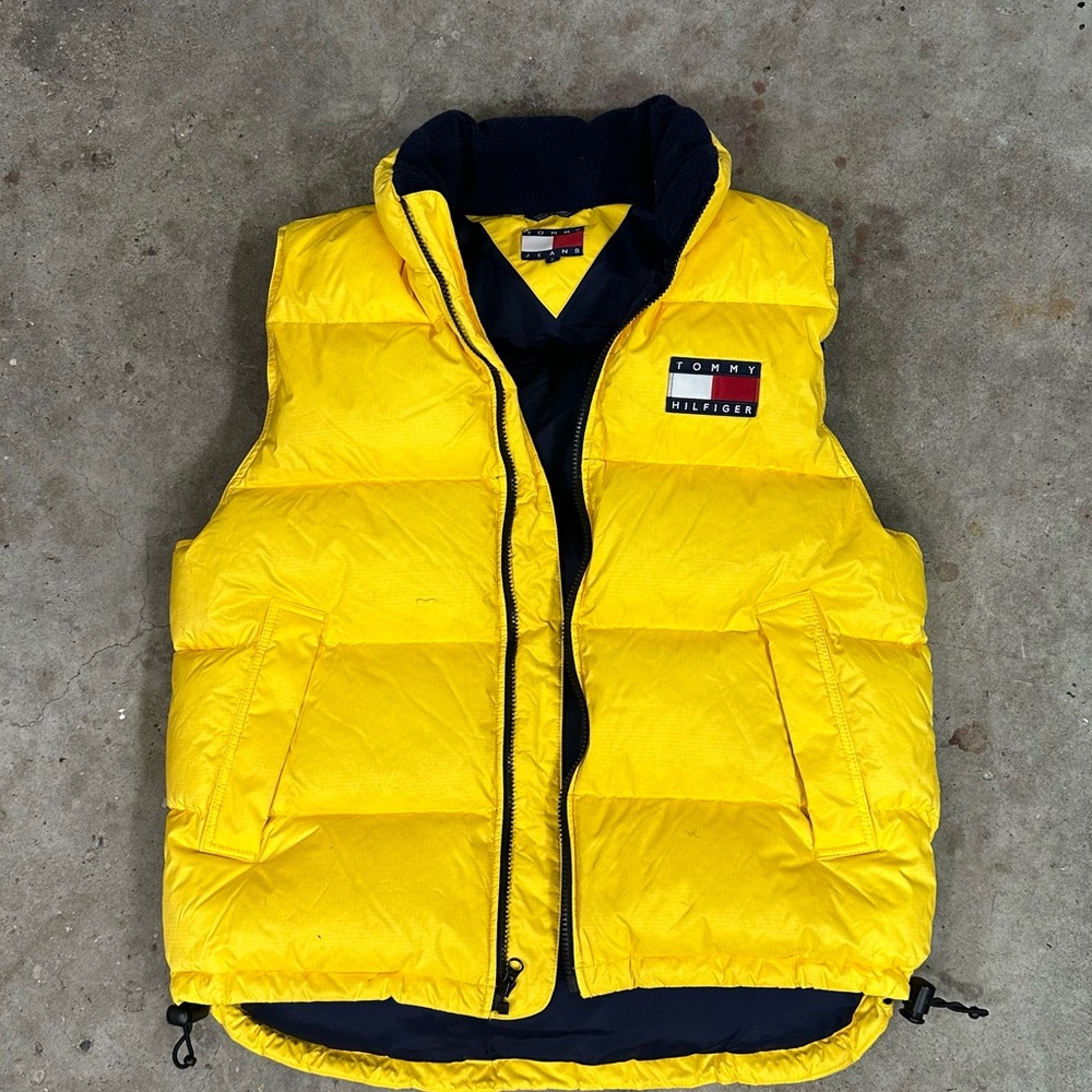 Tommy Hilfiger Men's Yellow Puffer Vest